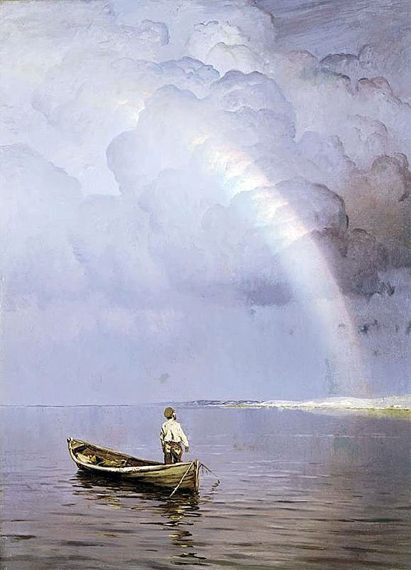 Твір по картині Н.Н. Дубівського «Я побачив веселку»