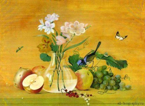 Твір по картині «Квіти, фрукти, птиця» Толстого 5 клас, опис картини