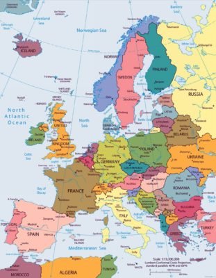 Монархії Зарубіжної Європи і республіки, країни за формами правління