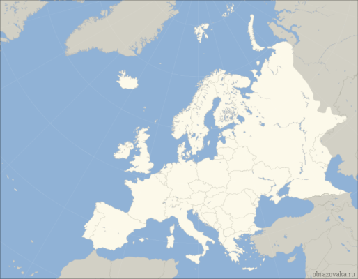 Площа Зарубіжної Європи – кордони країн, їх територія та положення