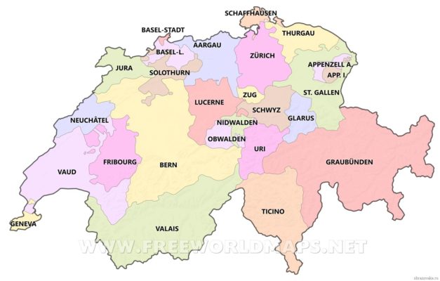 Федеративні країни Зарубіжної Європи по адміністративно територіальному устрою, список федерацій