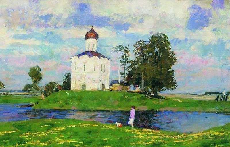 Твір по картині С. Герасимова «Церква Покрова на Нерлі»