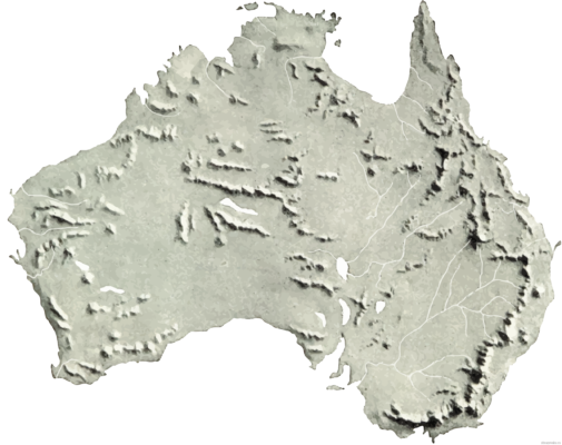 Рельєф та корисні копалини Австралії, карта з характеристикою