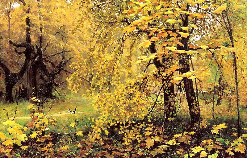 Твір за картиною І. С. Остроухова «Золота осінь»