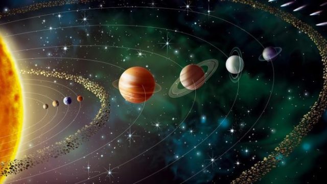 Планети Сонячної системи по порядку від Сонця, розташування і назви в порядку видалення