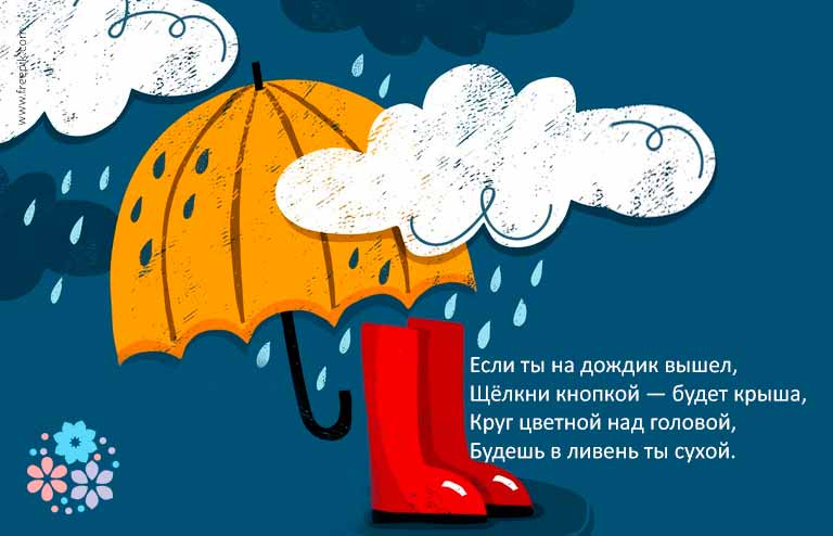 Загадки про парасолька для дітей з відповідями