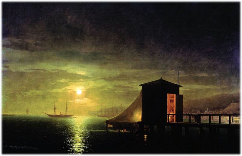 Твір по картині Айвазовського «Місячна ніч. Купальня у Феодосії»