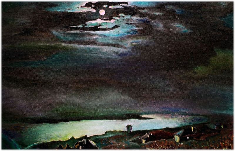 «Місячна ніч на Дніпрі», твір по картині Куїнджі